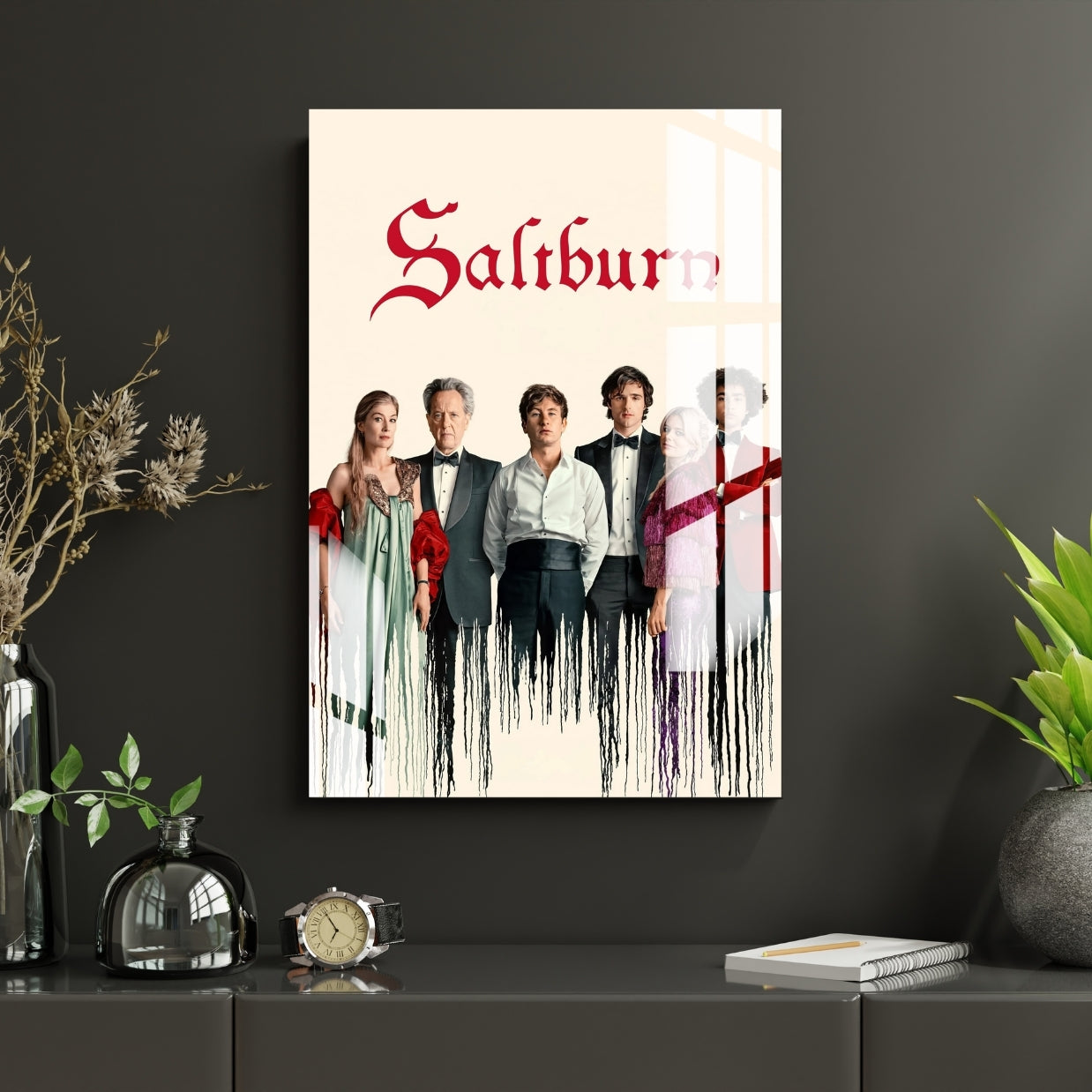 Saltburn Society Metal Print With or Without Frame Wall Art