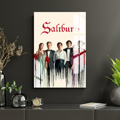 Saltburn Society Metal Print With or Without Frame Wall Art