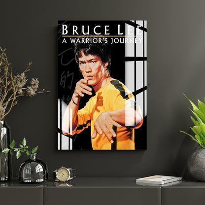Warrior’s Journey Bruce Lee Metal Print With or Without Frame Wall Art