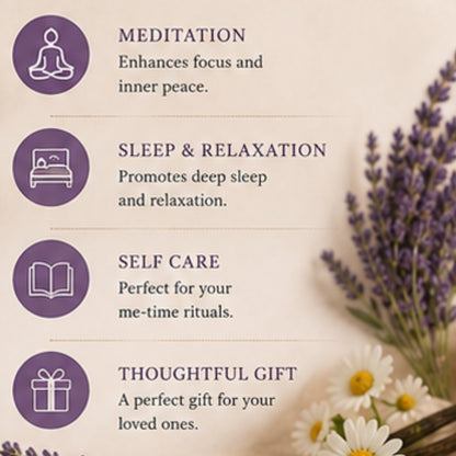 Calm Ritual Scented Candle for Home Fragrance | Lavender, Chamomile & Vanilla Aroma Candle