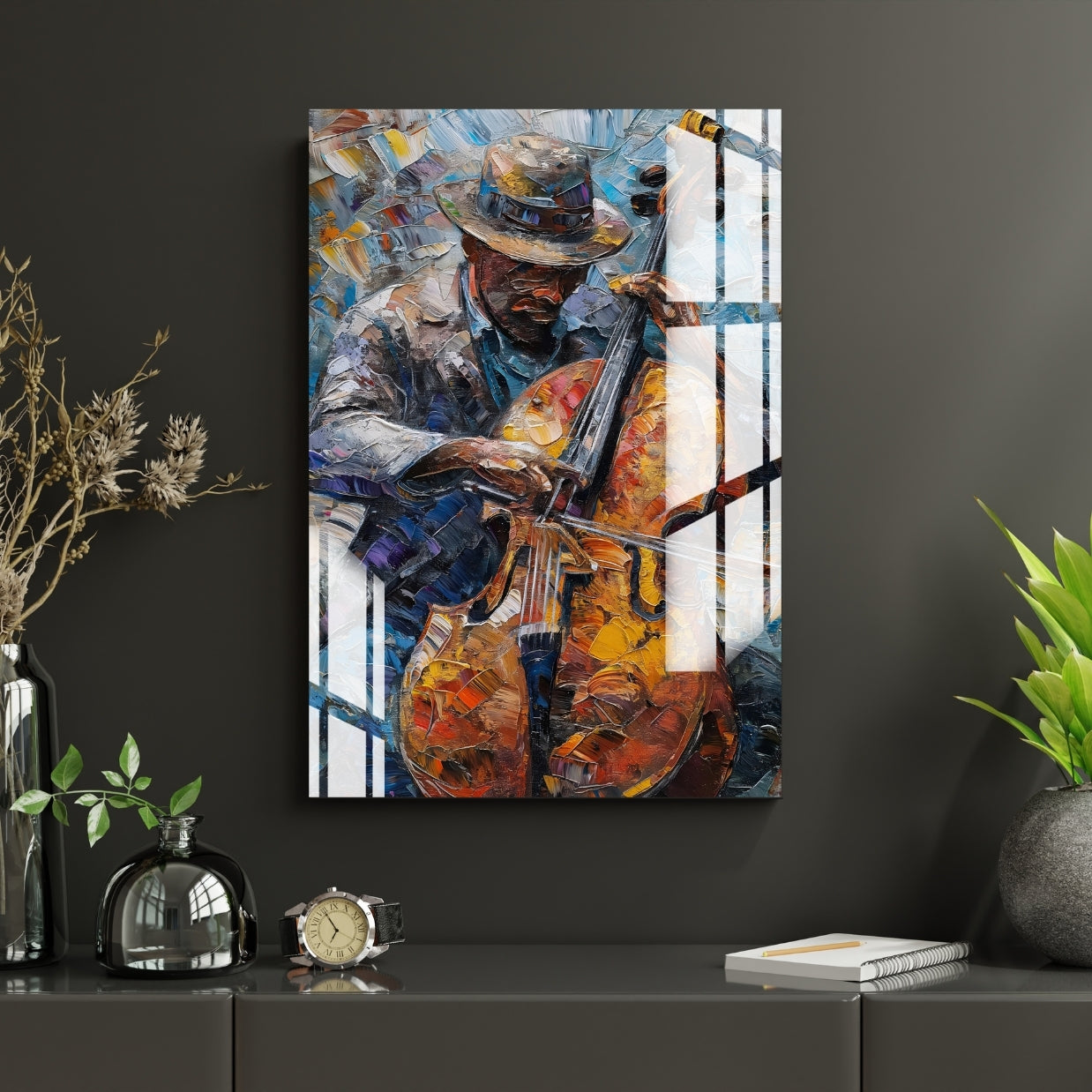 Soul of the Strings Metal Print With or Without Frame Wall Art