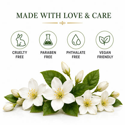 Jasmine Scented Candle for Home Decor & Bedroom | 100% Soy Wax Candle with Natural Jasmine Oil