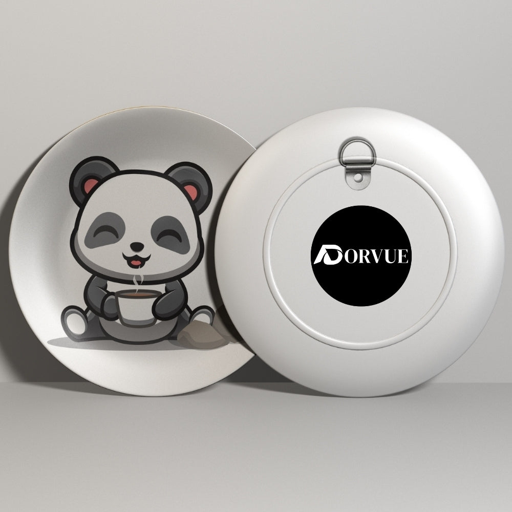 Bamboo Hug Decorative Ceramic Wall Plate