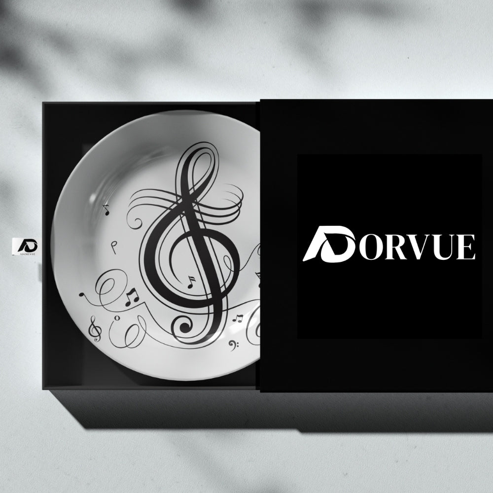 Music Beats Decorative Ceramic Wall Plate