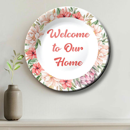 Welcome To Our Home Ceramic Wall Plate Home Décor