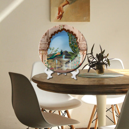 Royal Peacock Decorative Ceramic Wall Plate