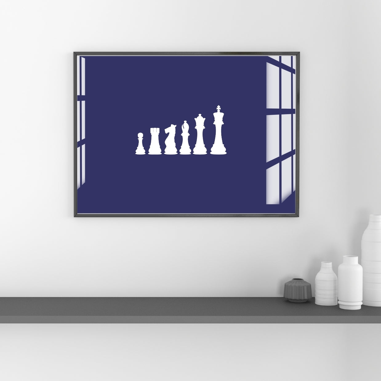 Silent Strategy Metal Print With or Without Frame Wall Art