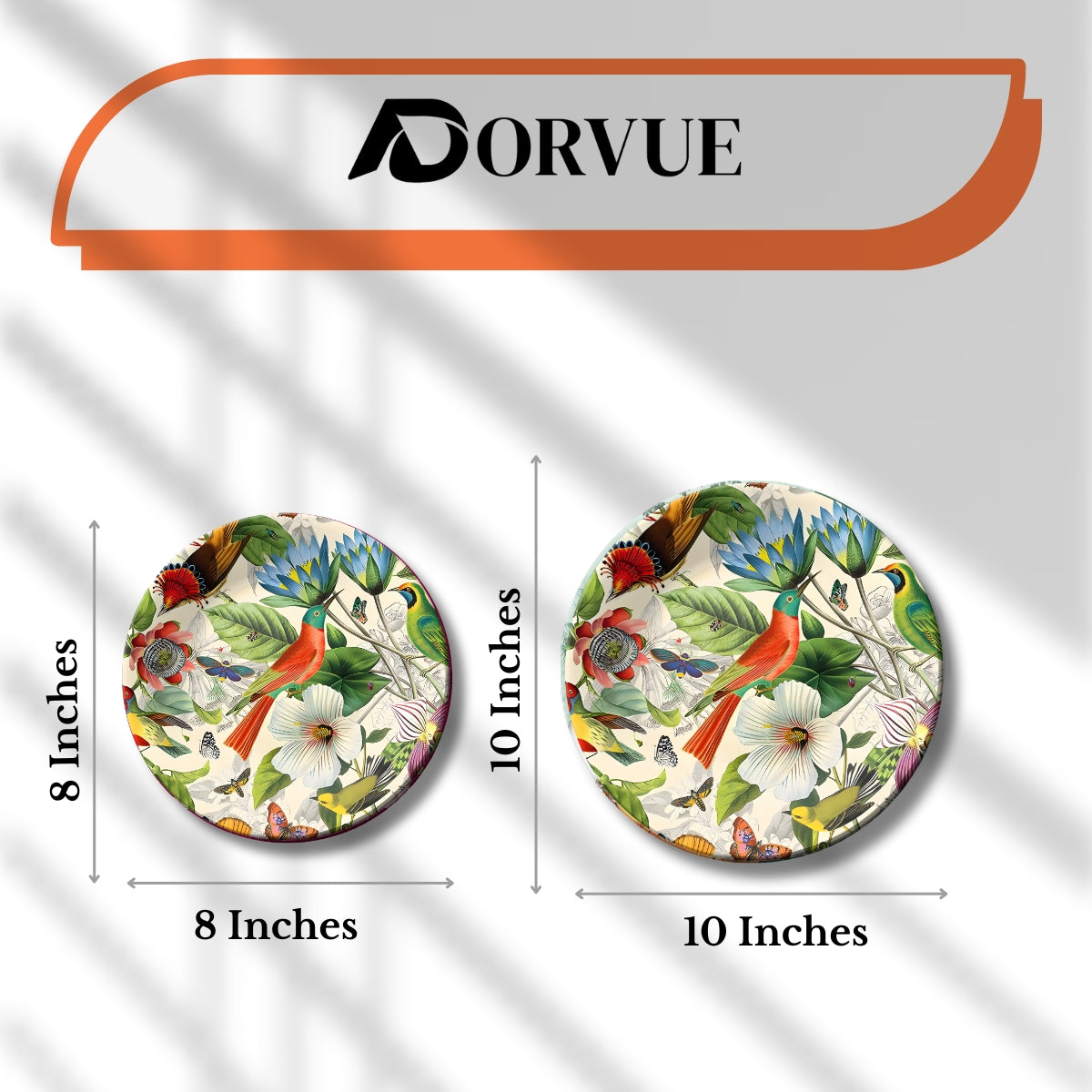 Hummingbird Colourful Ceramic Wall Plate Home Décor