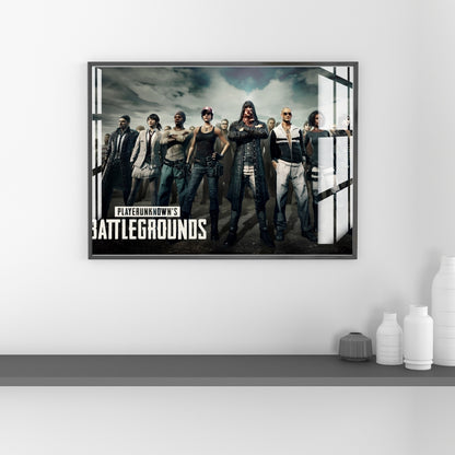 Battleground Warriors Metal Print With or Without Frame Wall Art