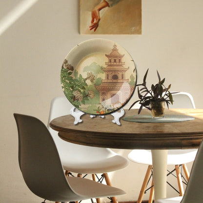 Cultural Elegance Decorative Ceramic Wall Plate