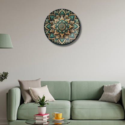 3D Mandala Decorative Ceramic Wall Plate