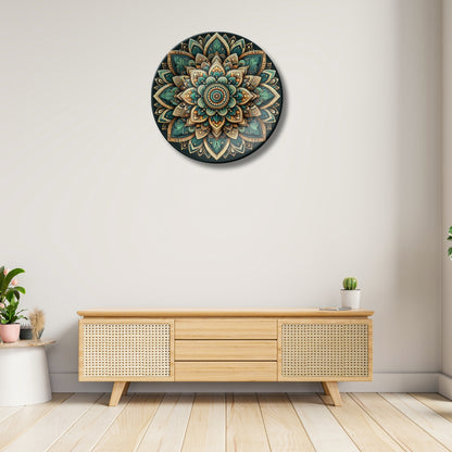 3D Mandala Decorative Ceramic Wall Plate