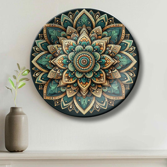 3D Mandala Decorative Ceramic Wall Plate