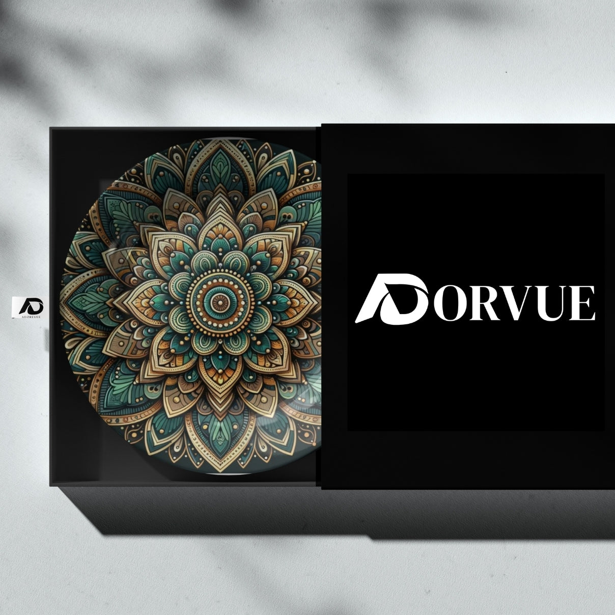 Set of 3 Peacock Whispers Buddha Home Décor Wall Plates