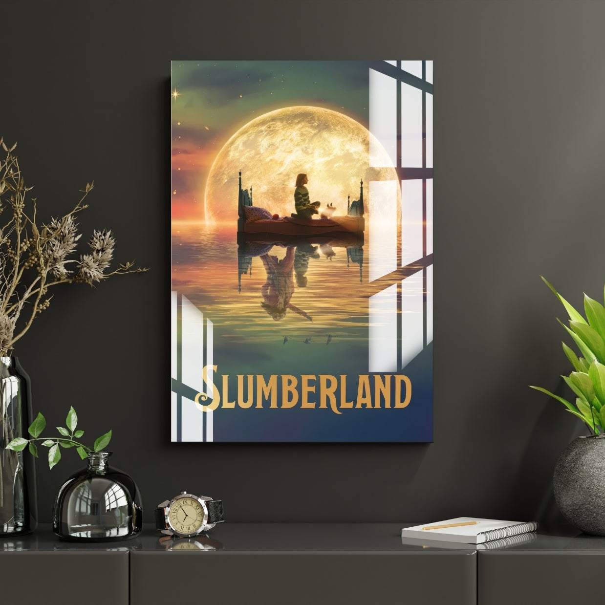 Slumberland Dreams Metal Print With or Without Frame Wall Art