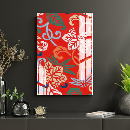Bloom in Red Metal Print With or Without Frame Wall Art