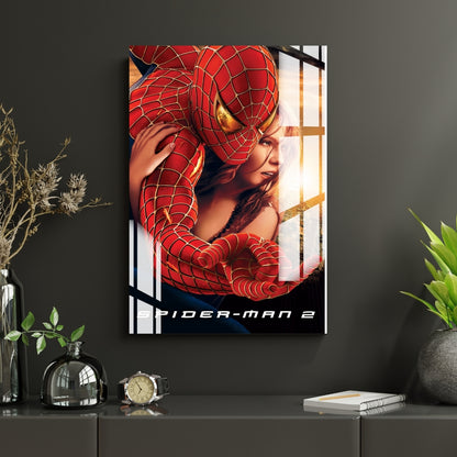 Webbed Hero Spider Man Metal Print With or Without Frame Wall Art