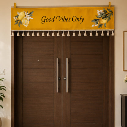 Good Vibes Only Toran for Main Door Entrance, Pooja Mandir & Housewarming Gift