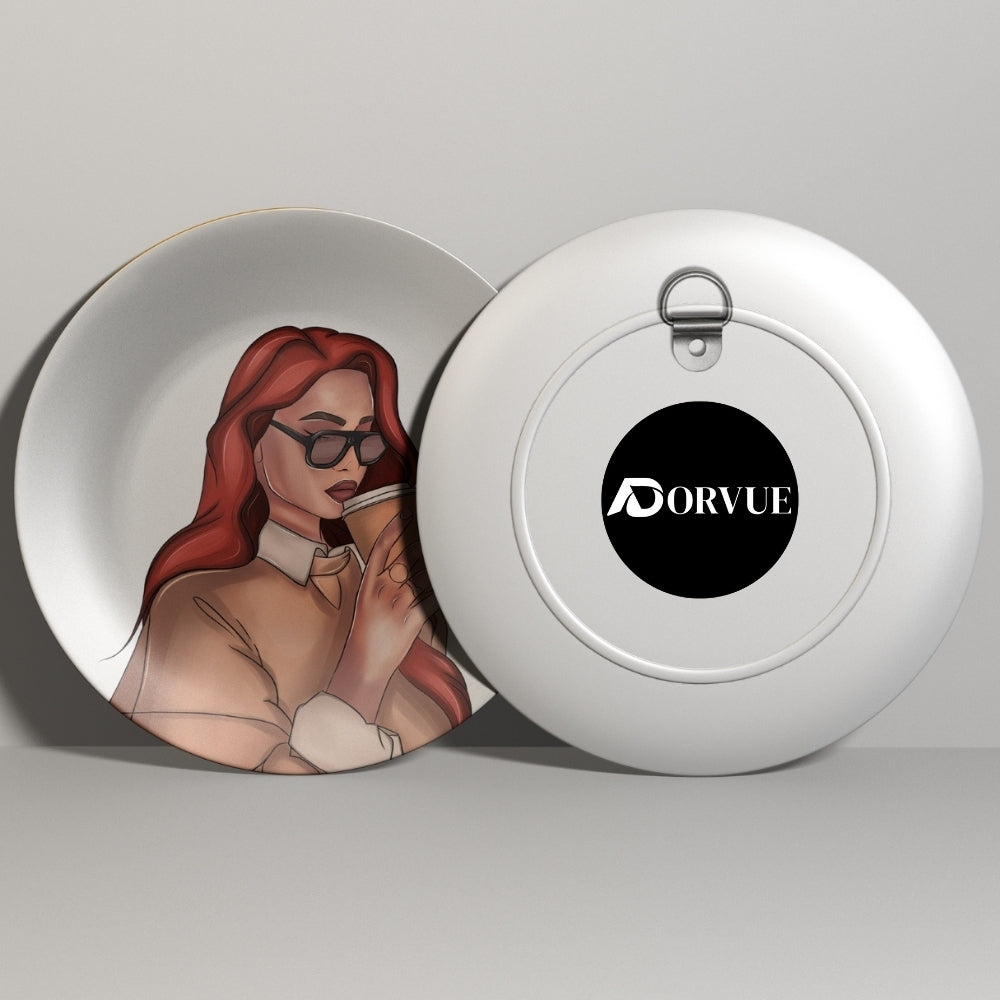 Coffee Moments Decorative Ceramic Wall Plate