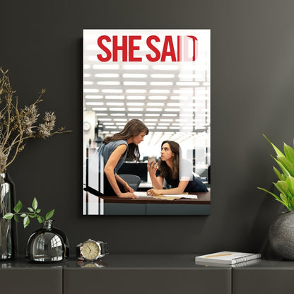 She Said It All Metal Print With or Without Frame Wall Art