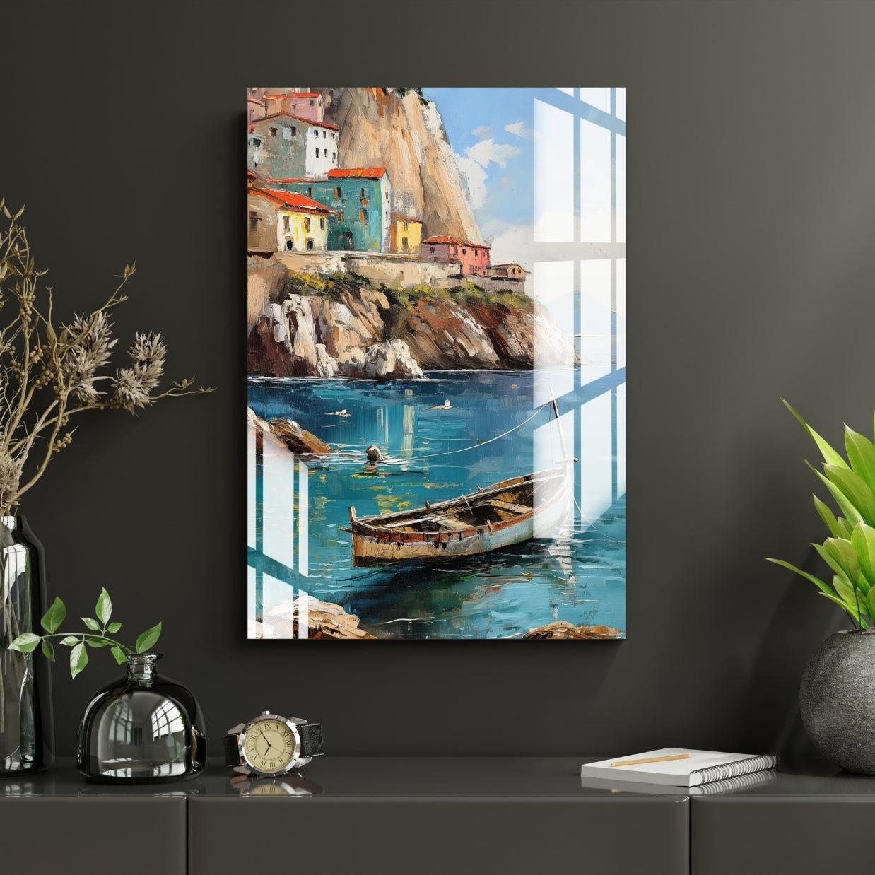 Boats of the Bay Metal Print With or Without Frame Wall Art