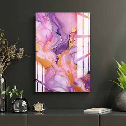 Amethyst Flow Metal Print With or Without Frame Wall Art