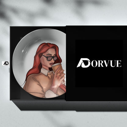 Coffee Moments Decorative Ceramic Wall Plate