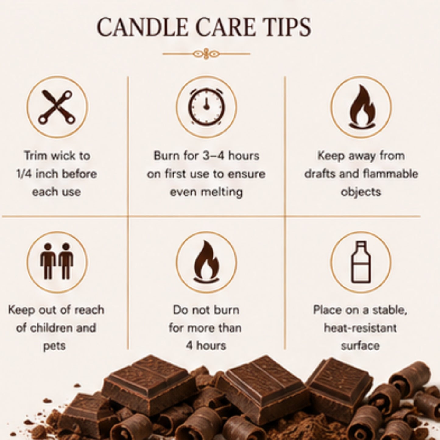 Chocolate Scented Candle for Home Décor & Gifting | Natural Soy Wax Aromatherapy Candle