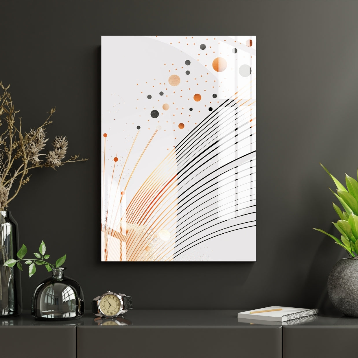 Geometry Flow Metal Print With or Without Frame Wall Art