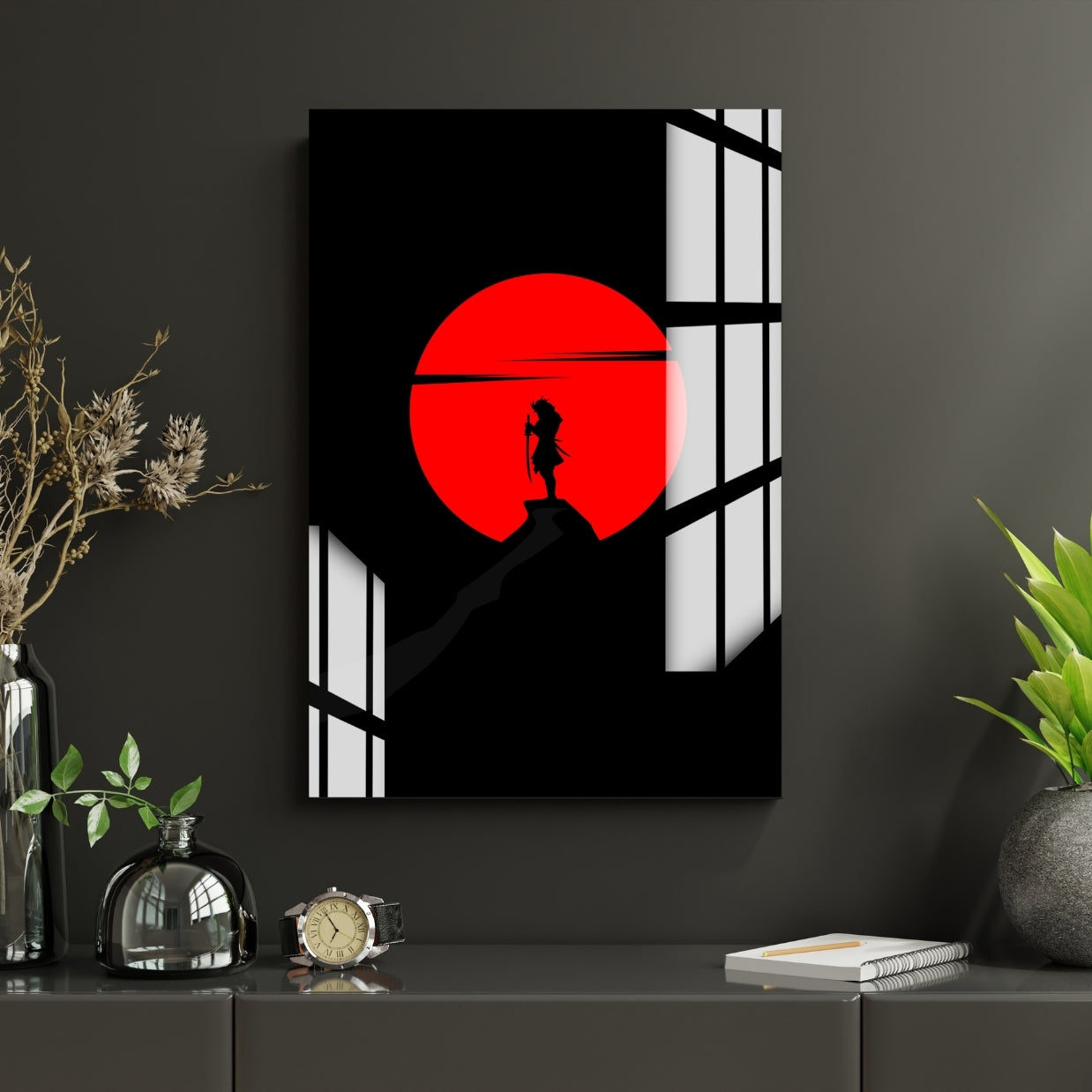 Shadow of the Rising Sun Metal Print With or Without Frame Wall Art