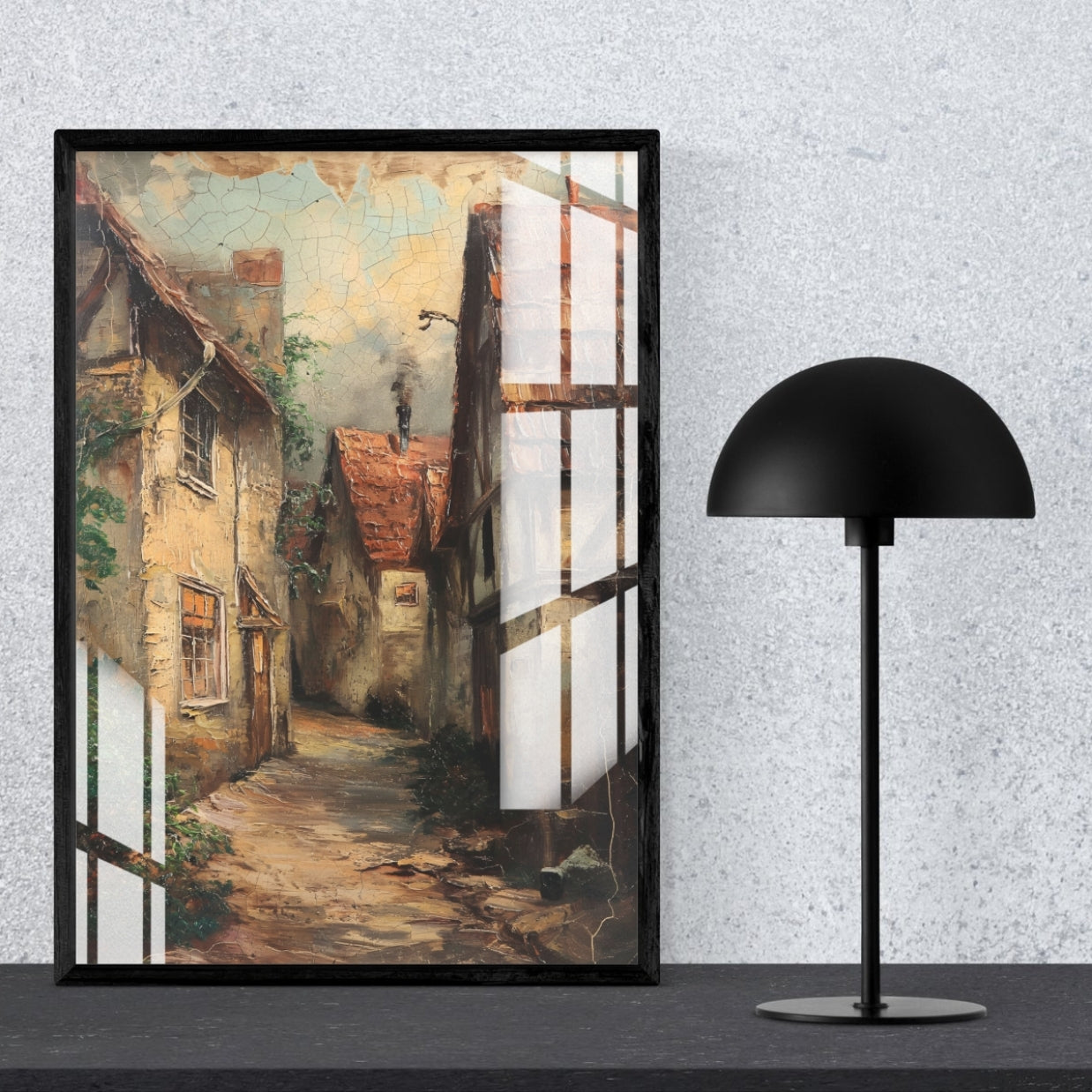 Vintage Pathway Metal Print With or Without Frame Wall Art