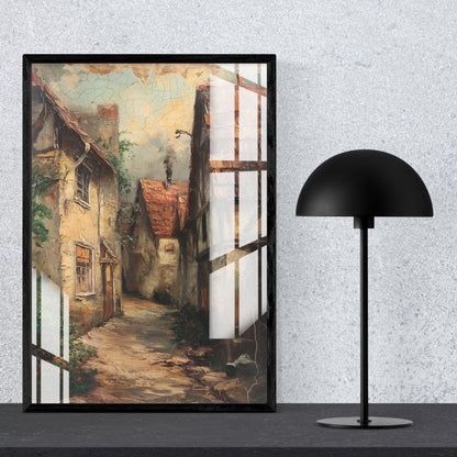 Vintage Pathway Metal Print With or Without Frame Wall Art