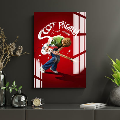 Scott Pilgrim Vibes Legends Metal Print With or Without Frame Wall Art