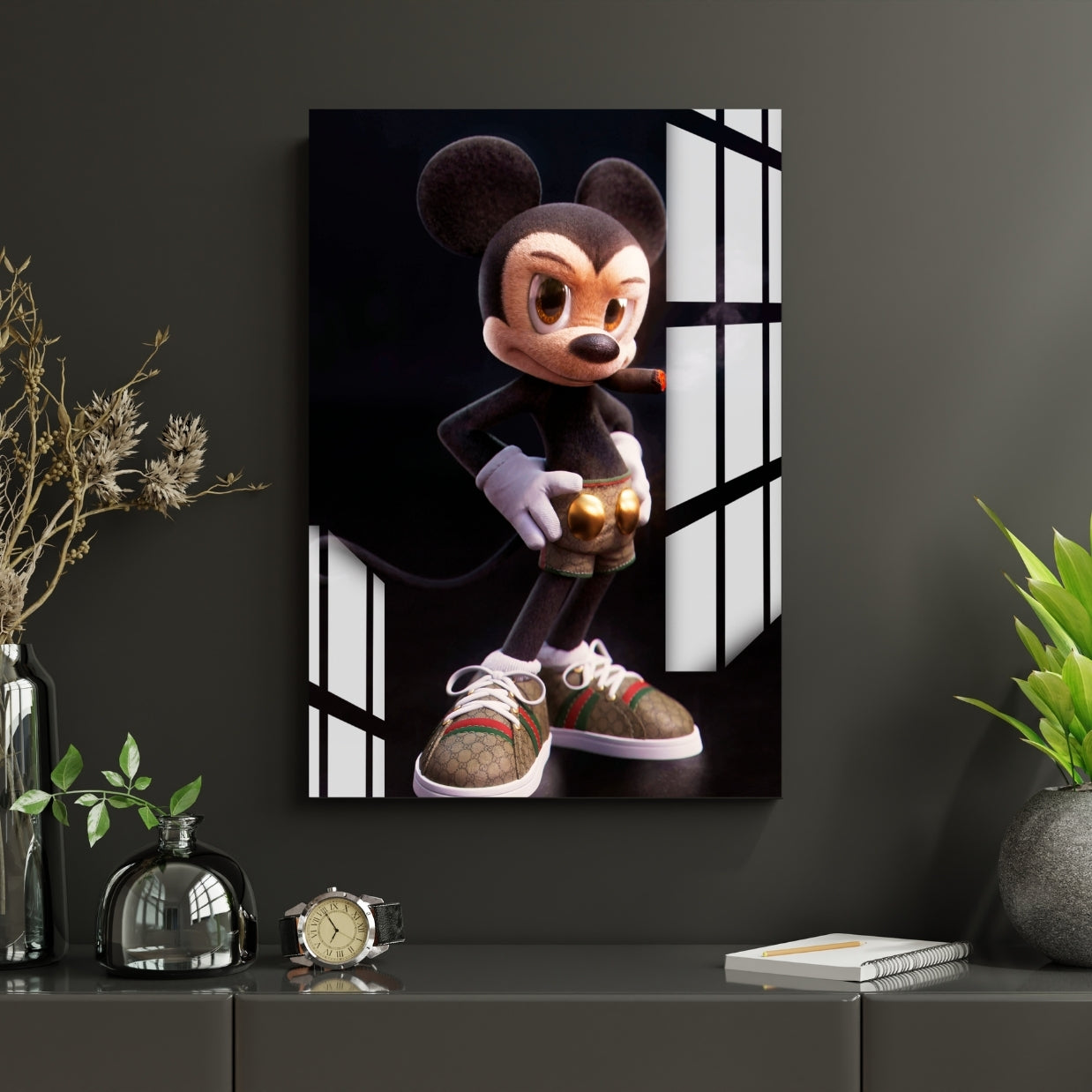 Urban Rebel Mouse Metal Print With or Without Frame Wall Art