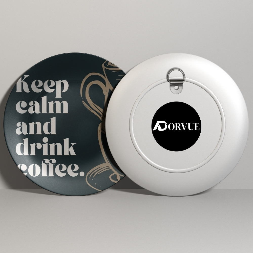 Coffee Calm Decorative Ceramic Wall Plate