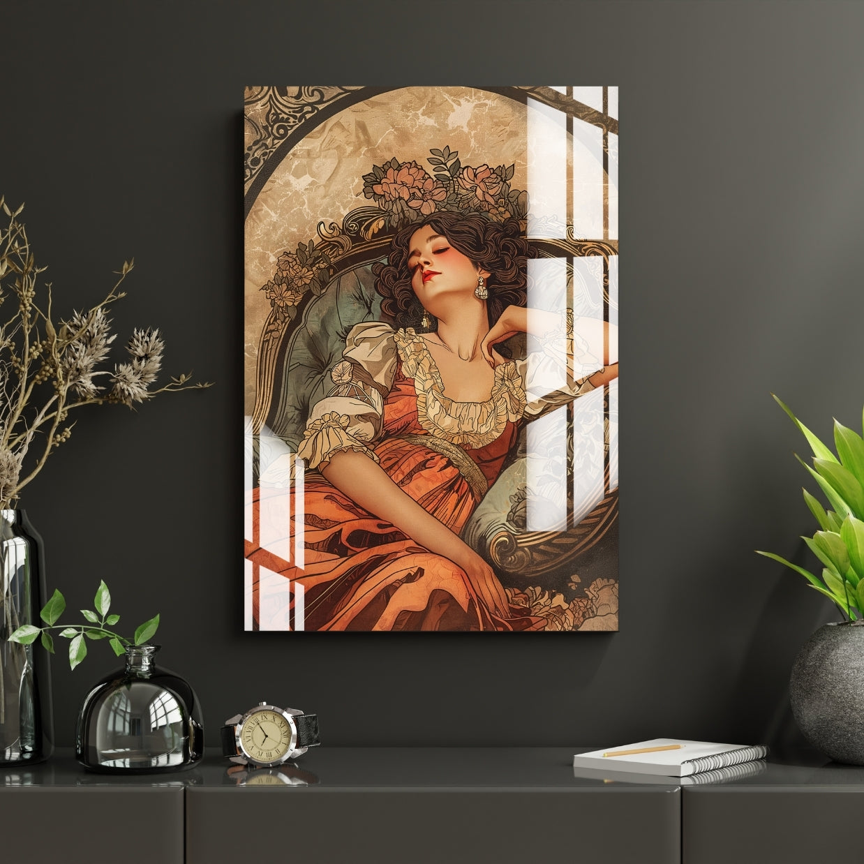 Queen of Elegance Metal Print With or Without Frame Wall Art