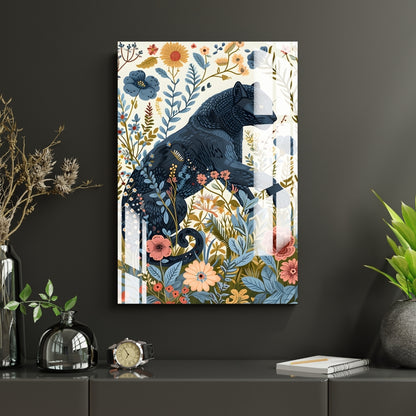 Floral Guardian Metal Print With or Without Frame Wall Art