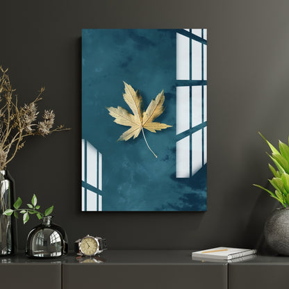 Golden Stillness Metal Print With or Without Frame Wall Art