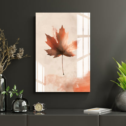 Maple Autumn Metal Print With or Without Frame Wall Art