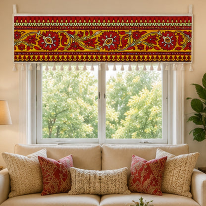 Indian Art Floral Toran for Main Door Entrance, Pooja Mandir & Housewarming Gift