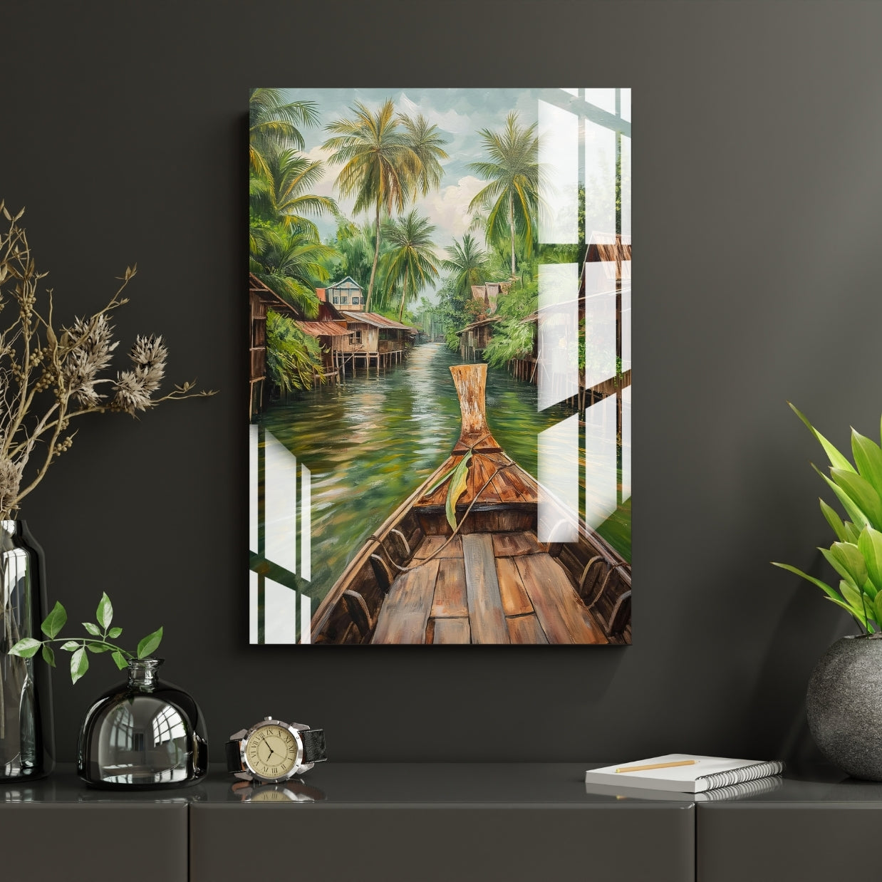 Backwater Serenity Metal Print With or Without Frame Wall Art