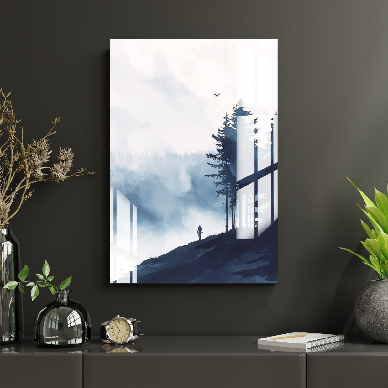 Beyond the Trees Metal Print With or Without Frame Wall Art