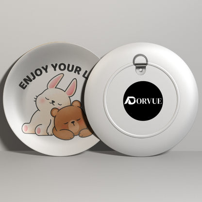 Happy Tails Decorative Ceramic Wall Plate
