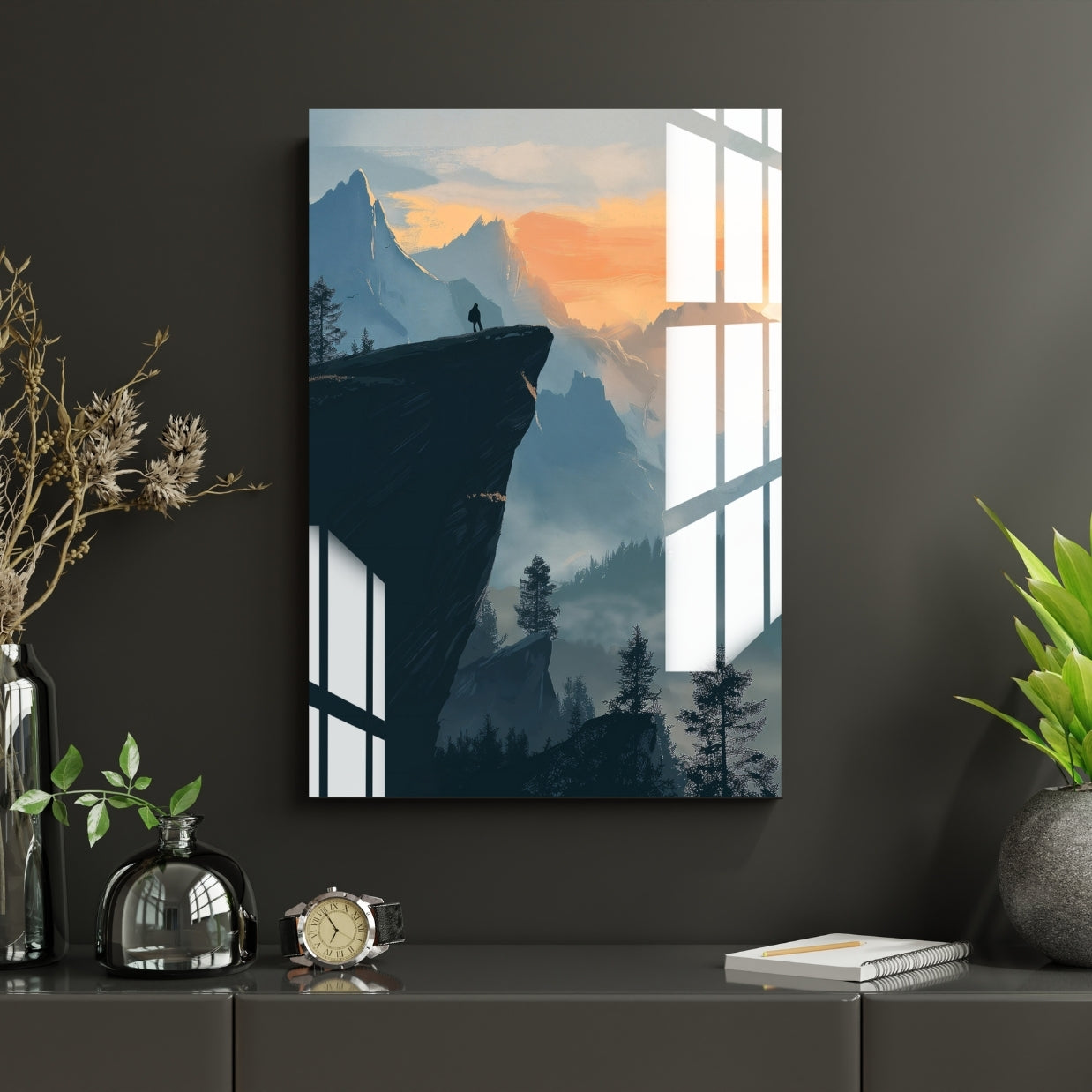 Edge of the Horizon Metal Print With or Without Frame Wall Art