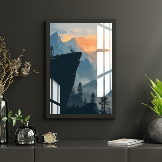 Edge of the Horizon Metal Print With or Without Frame Wall Art