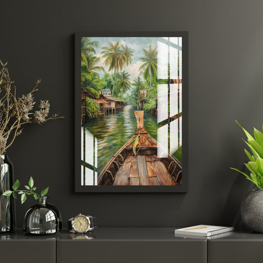 Backwater Serenity Metal Print With or Without Frame Wall Art