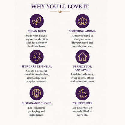 Self Love Ritual Scented Candle for Home Fragrance | Premium Oud & Kashmiri Saffron Aroma Candle