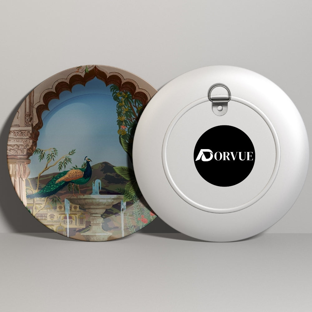 Royal Peacock Decorative Ceramic Wall Plate