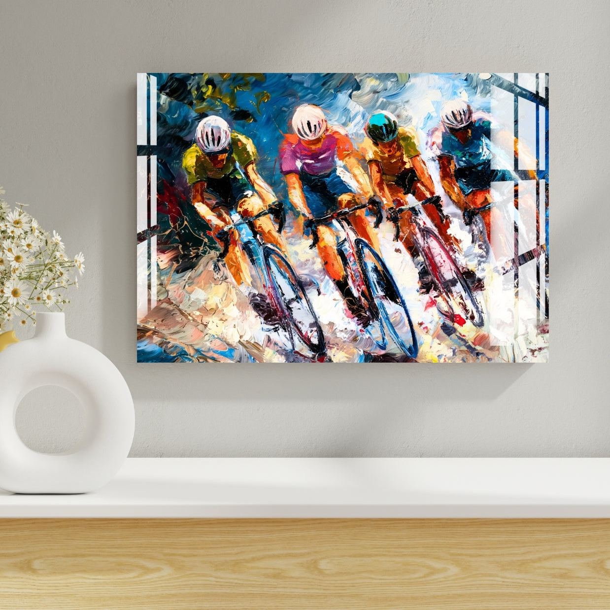 Peloton Rush Metal Print With or Without Frame Wall Art