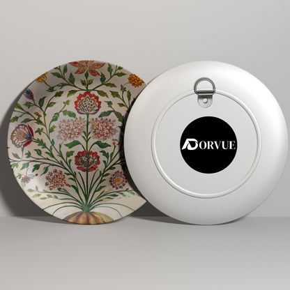 Timeless Bloom Decorative Ceramic Wall Plate